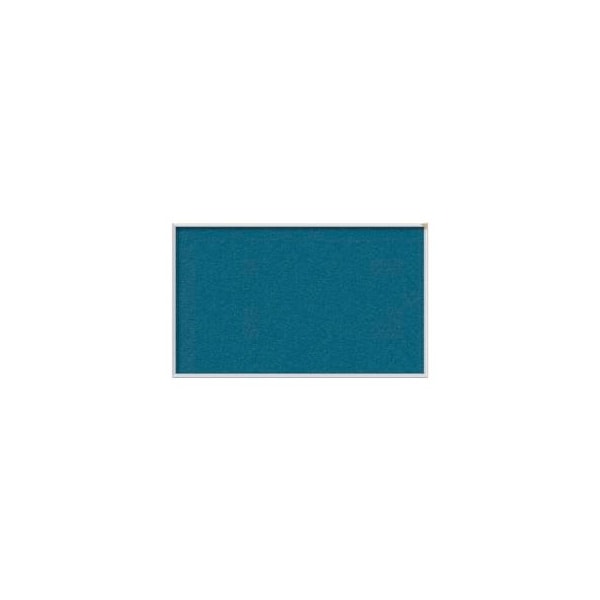 Ghent Ghent 96"W x 48"H Vinyl Bulletin Board - Aluminum Frame - Ocean AV48-191 - main